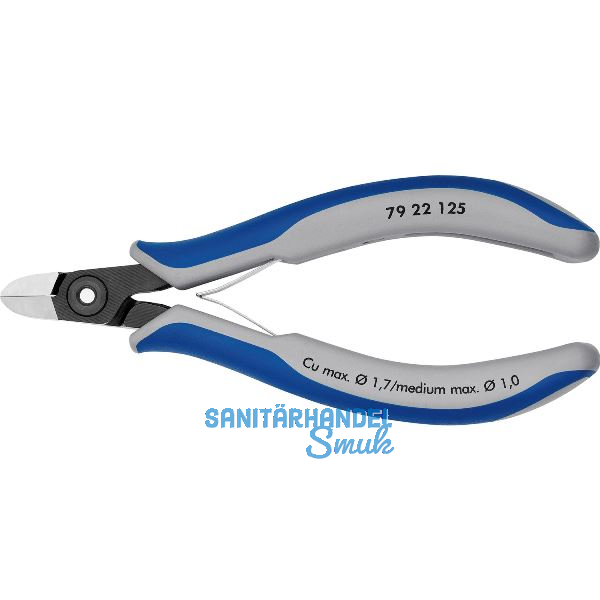 KNIPEX Pr�zisions-Elektronik-Seitenschneider 7922 DIN 9654 rund, L=125 mm