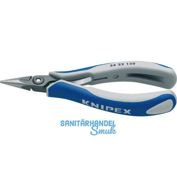KNIPEX Pr�zisions-Elektronik-Greifzange 3422 DIN 9655 flach-runde Backen 135 mm
