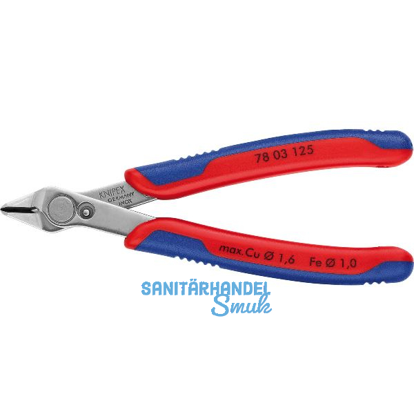 KNIPEX Elektronik-Seitenschneider Super Knips� 7803 DIN 9654 Form 0, L=125 mm