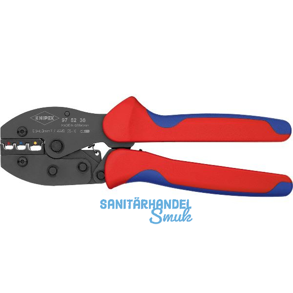 KNIPEX Crimpzange PreciForce� isolierte Kabelschuhe/Steckverbinder 0,5-6 mm�