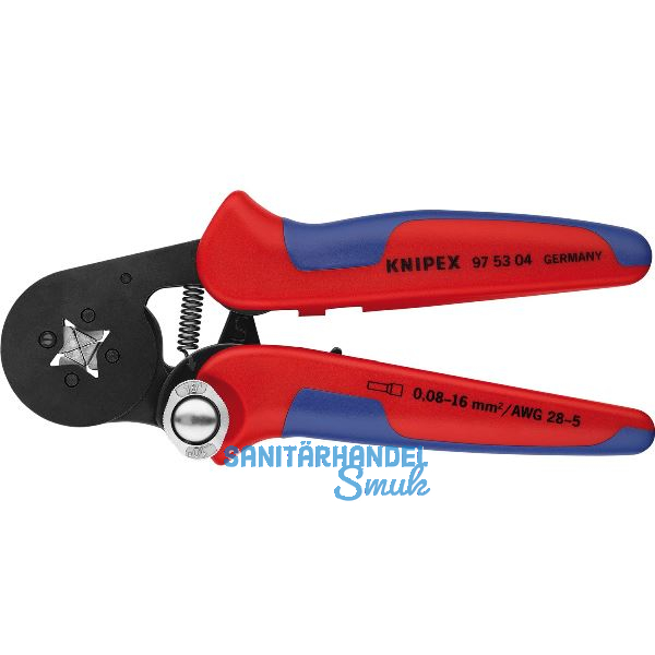KNIPEX Crimpzange selbsteinstellend Seiteneinf�hrung 0,08-16 mm�, L=180 mm