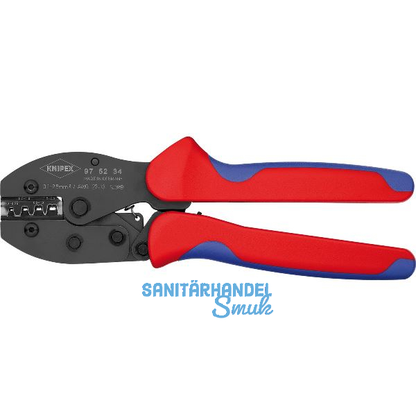 KNIPEX Crimpzange PreciForce� unisolierte, offene Steckverbinder 0,1-2,5 mm�