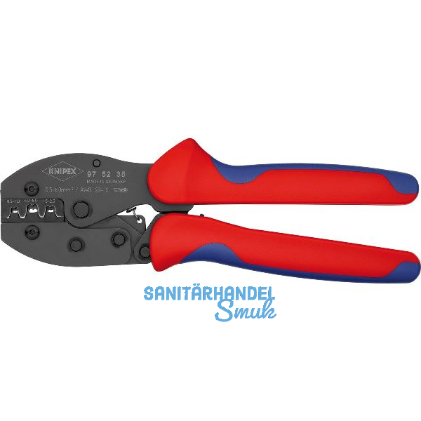 KNIPEX Crimpzange PreciForce� unisolierte, offene Steckverbinder 0,5-6 mm�