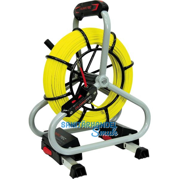 RUNPOTEC Glasfaserstab auf Stahlhaspel � 4,5 mm L�nge 60 m