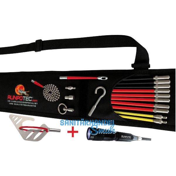 RUNPOTEC Kabeleinziehhilfe RUNPOSTICKS Comfort Set 19-teilig