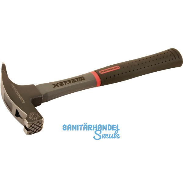 PEDDINGHAUS Sicherheits-Lattenhammer schwarz 600 g Glasfaserstiel, Nagelhalter