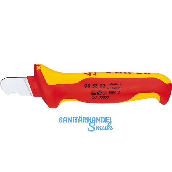KNIPEX Kabelmesser VDE 985503 Hakenklinge f. Rundkabel Klingenl�nge 28mm L=170mm