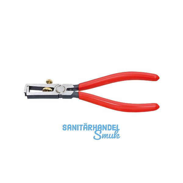 KNIPEX Abisolierzange 1101, f�r Kabel 0,5 mm, 10 mm�, AWG 7, L=160 mm, schwarz