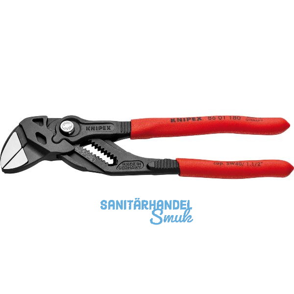 KNIPEX Zangenschl�ssel 8601 SW-40 mm, 15 Positionen, KS-Griff, schwarz, L=180 mm