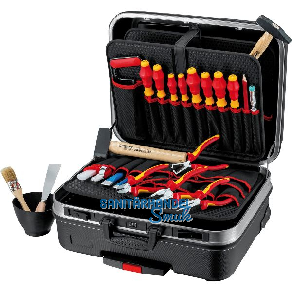 KNIPEX Elektro-Werkzeugkoffer BIG Basic-Move 002106HLS, 24-teilig, ABS schwarz