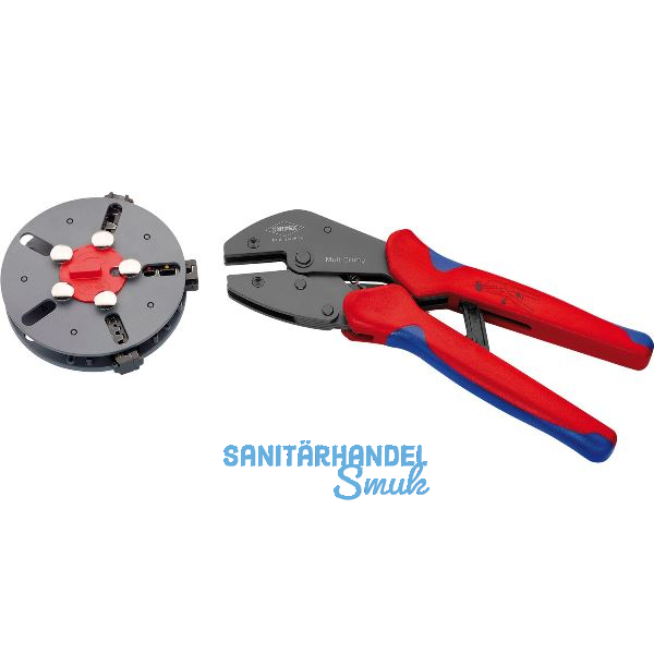 KNIPEX Crimpzange Multicrimp mit 3 Eins�tzen L�nge 250 mm