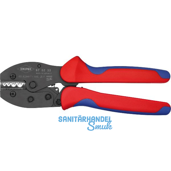 KNIPEX Crimpzange PreciForce� unisolierte Quetsch-/Presskabelschuhe 0,5-10 mm�