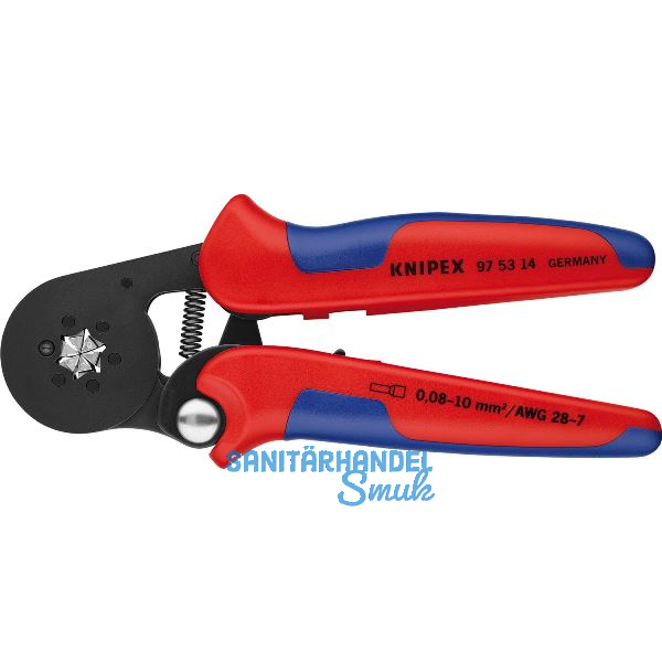 KNIPEX Crimpzange selbsteinstellend Seiteneinf�hrung 0,08-10 mm�, L=180 mm