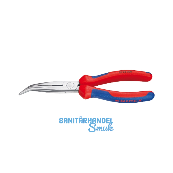 KNIPEX Flachrundzange mit Schneide DIN 5745 gebogen L�nge 200 mm