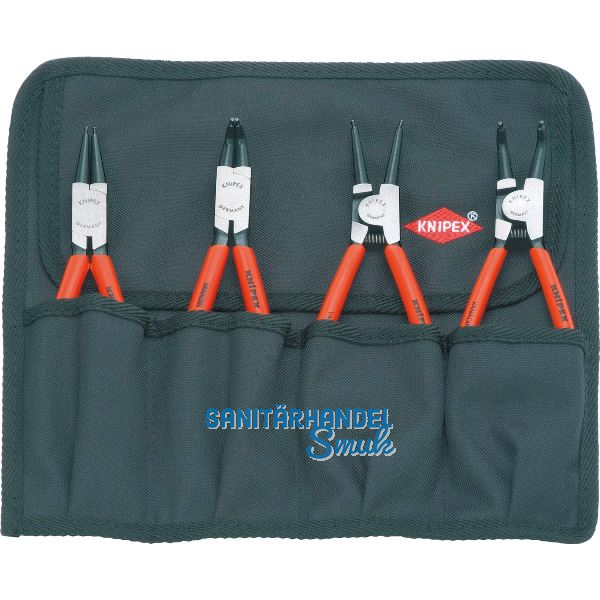 KNIPEX Sicherungsringzangen-Set in Rolltasche 4-teilig