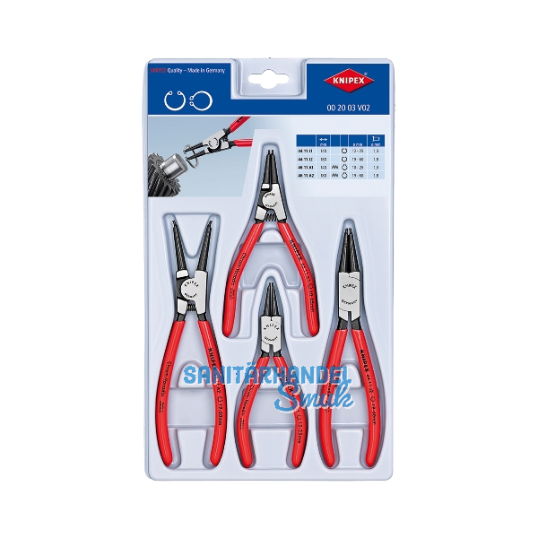 KNIPEX Sicherungsringzangenset 4-teilig