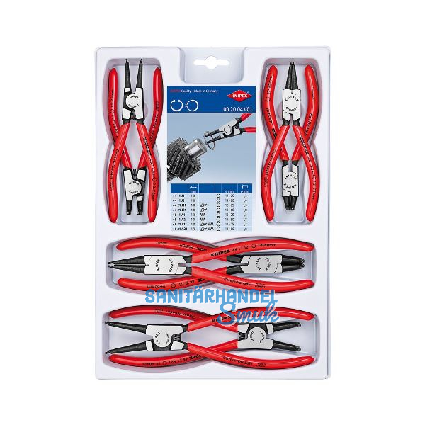 KNIPEX Sicherungsringzangenset 8-teilig