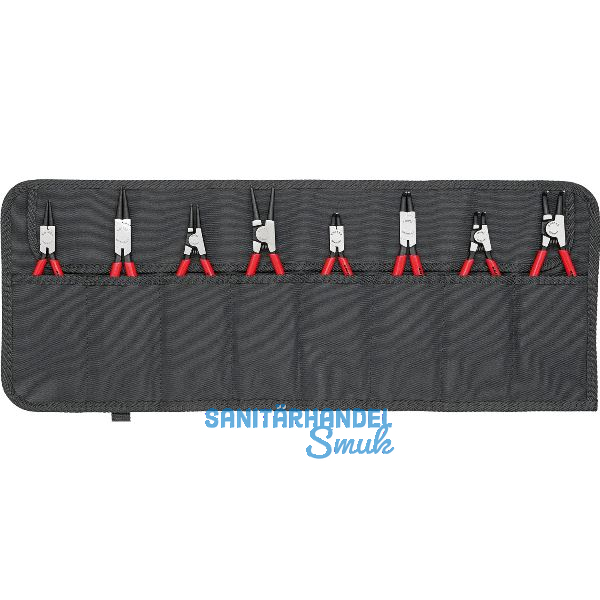 KNIPEX Sicherungsringzangen-Set 8-teilig 001958V01 in Rolltasche schwarz