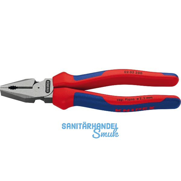 KNIPEX Kraft-Kombizange, poliert, 2-K Griffe 200 mm