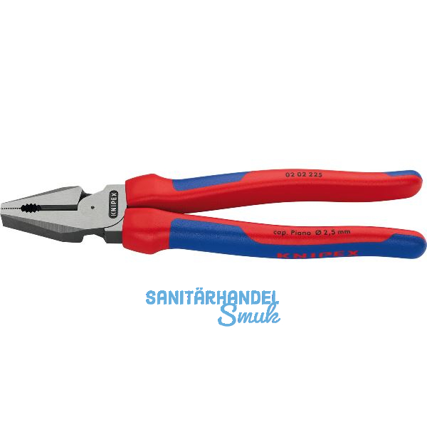KNIPEX Kraft-Kombizange, poliert, 2-K Griffe 225 mm