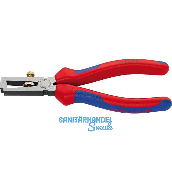 KNIPEX Abisolierzange 1102, f�r Kabel 0,5 mm, 10 mm�, AWG 7, L=160 mm