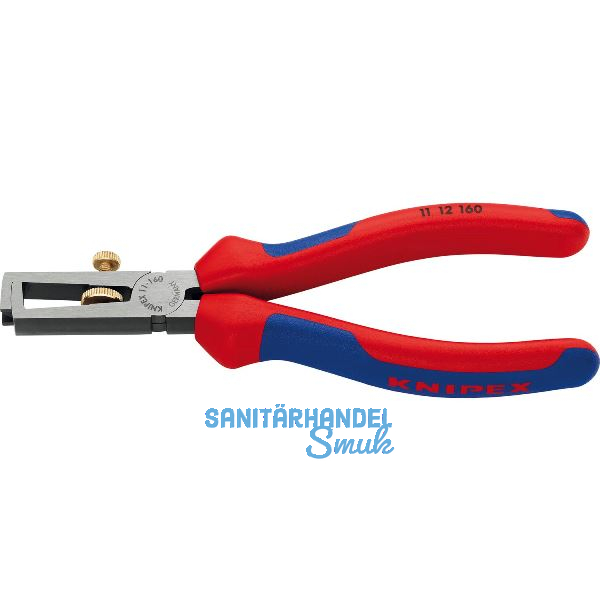 KNIPEX Abisolierzange 1112, f�r Kabel 0,5 mm, 10 mm�, AWG 7, L=160 mm