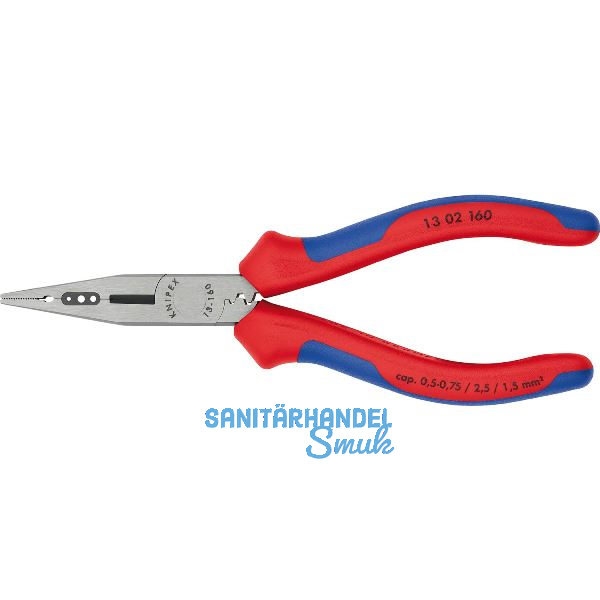 KNIPEX Verdrahtungszange, poliert, 2-K 160 mm