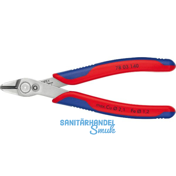 KNIPEX Elektronik-Seitenschneider Super Knips� XL 7803 DIN 9654 Form 0, L=140 mm