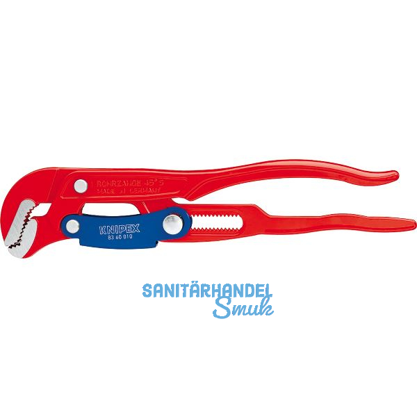 KNIPEX S-Maul-Rohrzange 8360 mit Schnelleinstellung 1", L=330 mm, rot