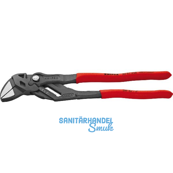 KNIPEX Zangenschl�ssel 8601 SW-52 mm, 19 Positionen, KS-Griff, grau, L=250 mm