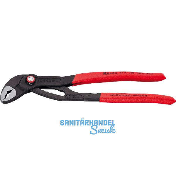 KNIPEX Wasserpumpenzange Cobra� QuickSet 8721 SW -46 mm 2" KS-Griff L=250 mm