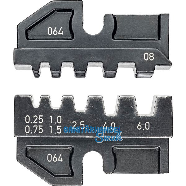KNIPEX Crimpeinsatz 974908, isolierte+unisolierte Aderendh�lsen 0,25-6 mm�