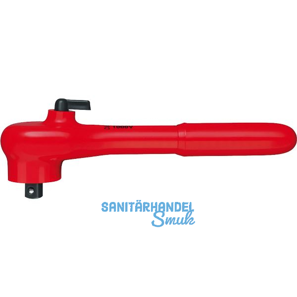 KNIPEX Umschaltknarre isoliert 9831 mit Vierkant 3/8", links/rechts umschaltbar