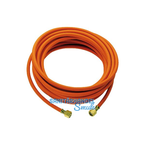 Propangasschlauch mit Anschluss L�nge 10 m 6,3 x 5 mm
