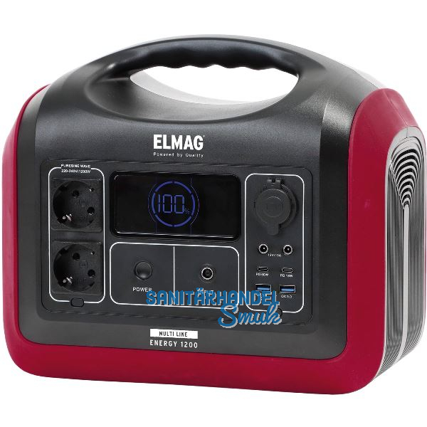 ELMAG Powerstation Energy tragbar 1200 Watt