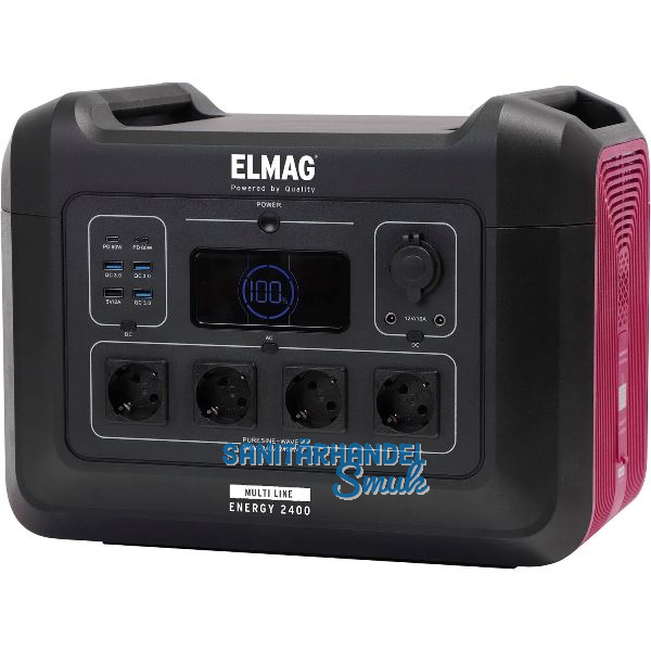 ELMAG Powerstation Energy tragbar 2400 Watt