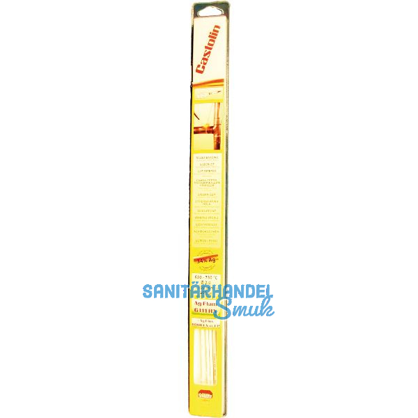 CASTOLIN Silberhartlot 6111RX 34% � 2 mm L�nge 500 mm Inhalt 100 g