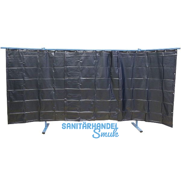 KEMPER Schwei�erschutzwand 3-teilig Breite 3.80 m dunkelgr�n