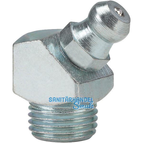 Kegelkopf (Hydraulik) Schmiernippel 45� Winkel H2 Gewinde Gr��e R1/8"