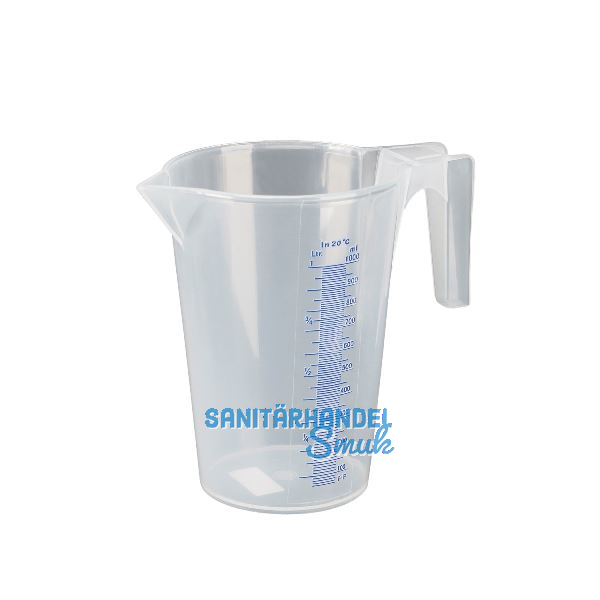 PRESSOL Messbecher transparent Polypropylen Inhalt 1,0 Liter