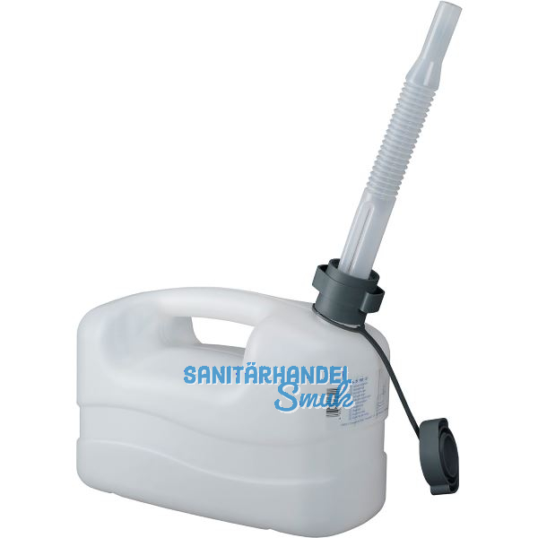 PRESSOL Wasserkanister Polyethylen mit Auslaufrohr Inhalt 5 Liter