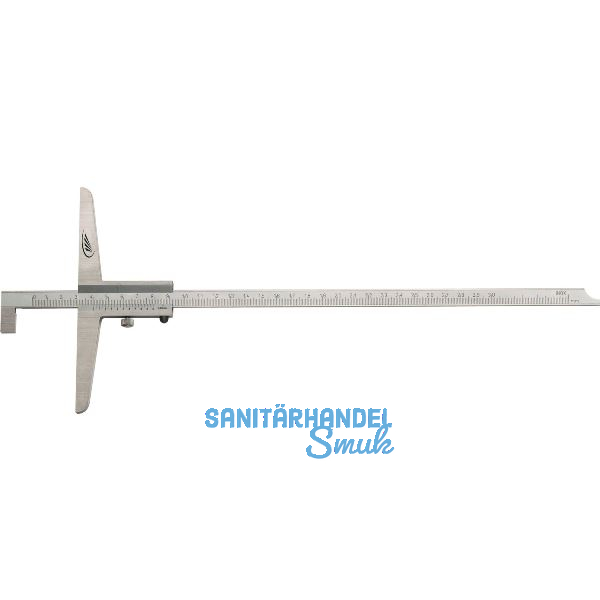 HELIOS PREISSER Tiefenmessschieber Form B mit Haken DIN 862 Messbereich 0-300 mm