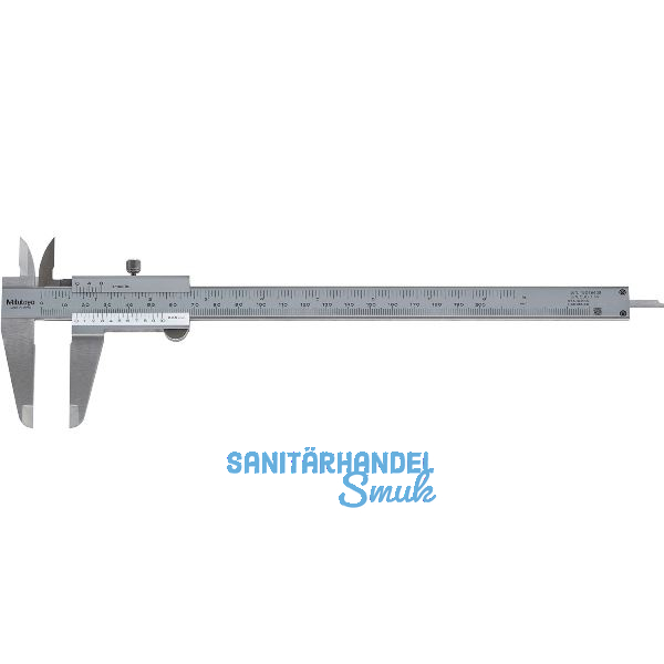 MITUTOYO Analog-Messschieber m. Feststellschraube Tiefenma� flach Messb. 0-200mm