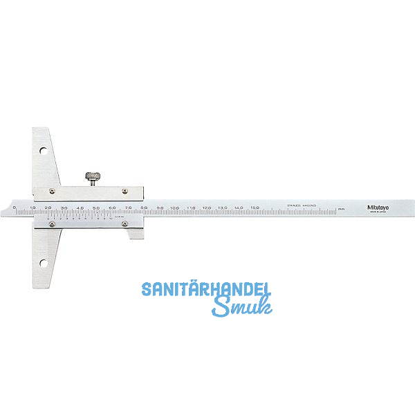 MITUTOYO Tiefenmessschieber mit Feststellschraube Messbereich 0-200 mm