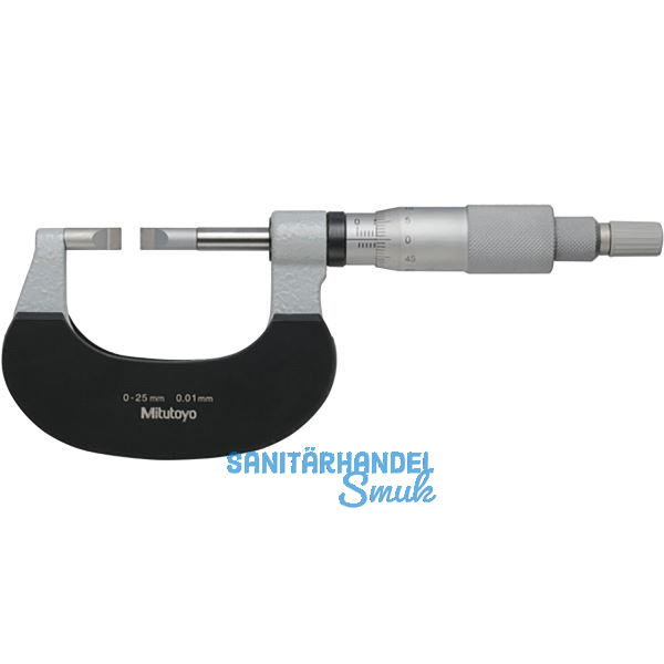 MITUTOYO B�gelmessschraube mit schmalen Messfl�chen Messbereich 0-25 mm
