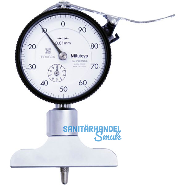 MITUTOYO Analoge Messuhr 7211A mit Tiefenmessbr�cke Messbereich 0-200 mm