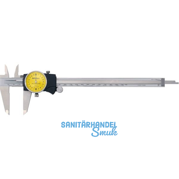 MITUTOYO Uhrenmessschieber 505-731 mit Feststellschraube Messbereich 0-200 mm