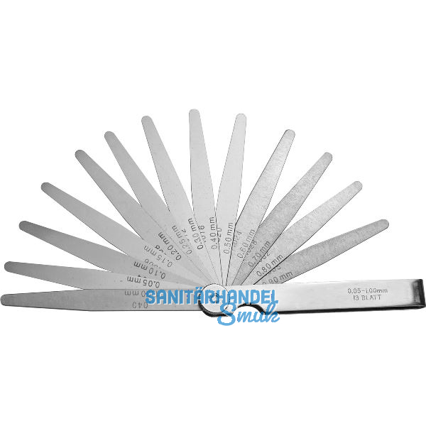 RICHTER F�hlerlehre Messbereich 0,03-1,00 mm Blattl�nge 100 mm 32 Blatt