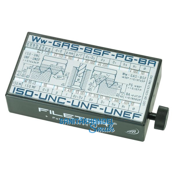 HELIOS PREISSER ISO-Gewindeanzeiger Filetor im Kunststoffgeh�use