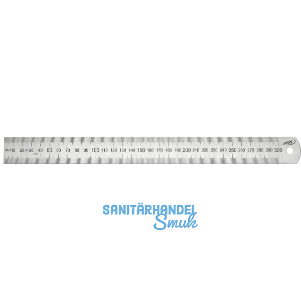 HELIOS PREISSER Stahlma�stab biegsam 300 x 15 x 0,5 mm Inox Genauigkeit II